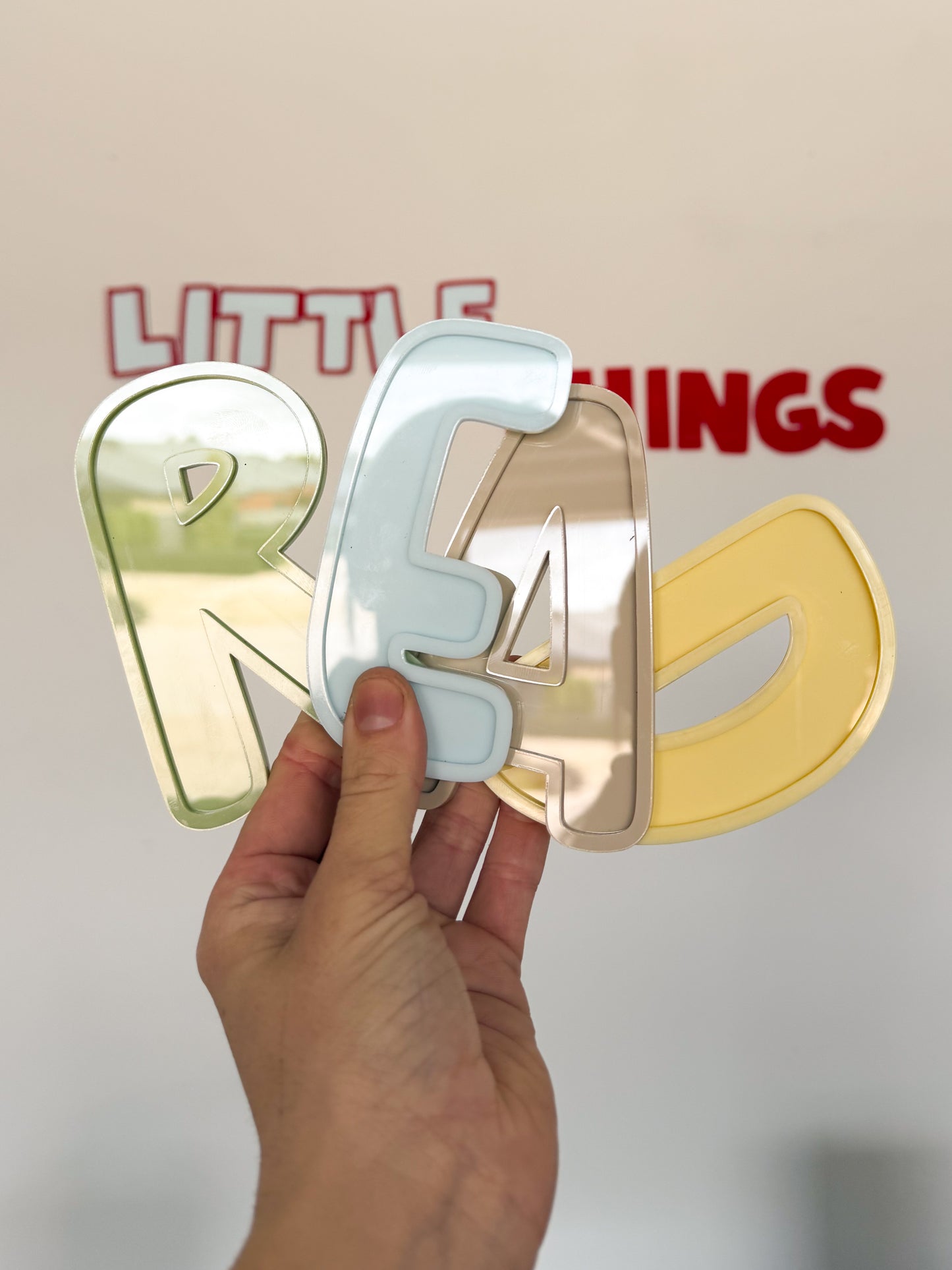 3D VINTAGE ACRYLIC BUBBLE LETTERS