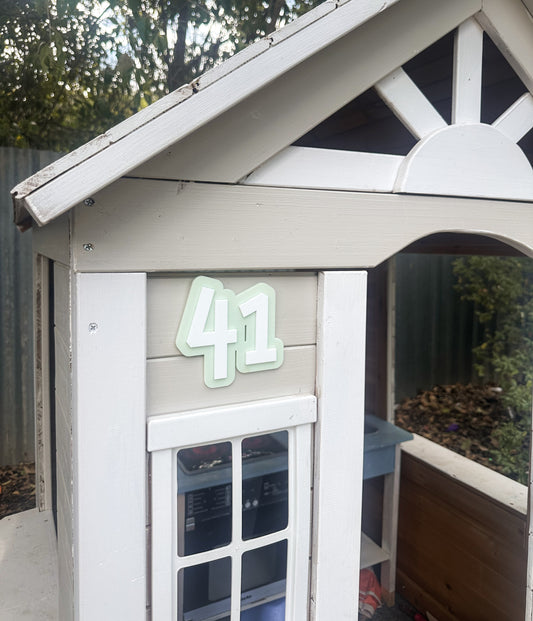 Cubby house numbers