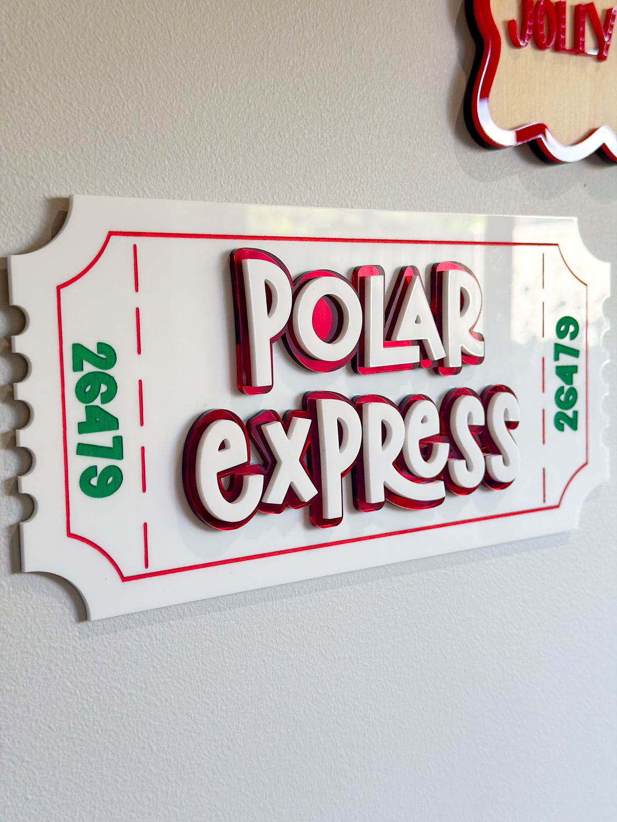 Polar Express Ticket Christmas Decor