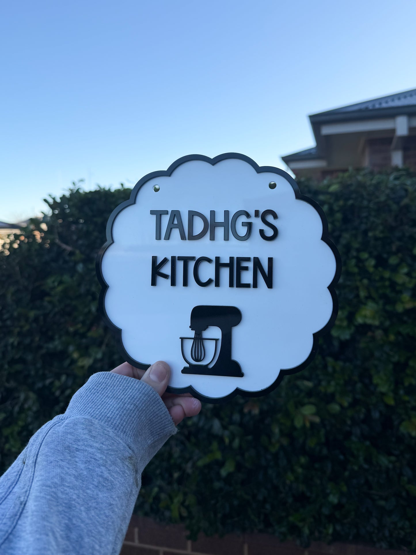 Personalised kids kitchen sign