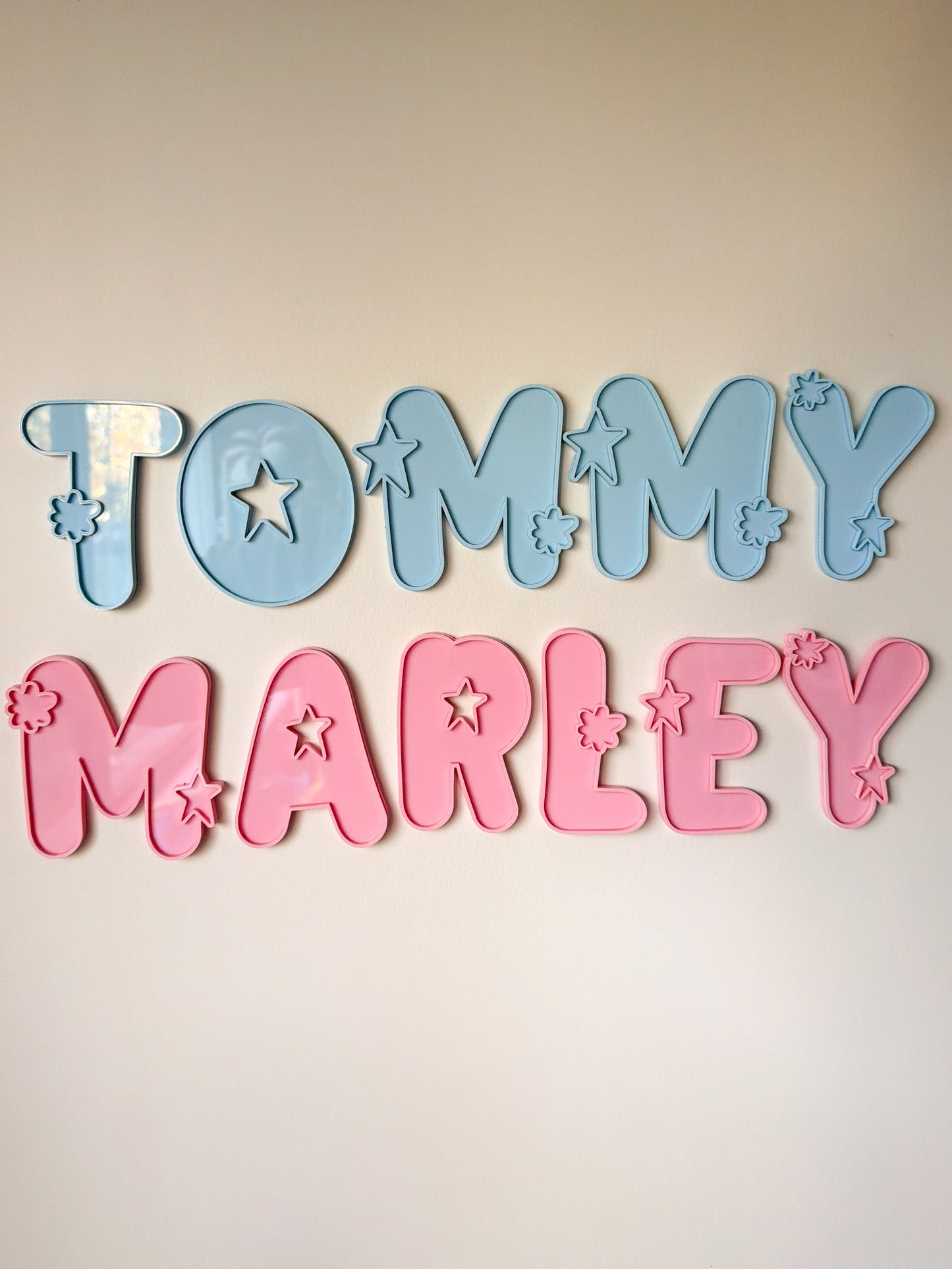 Kids "PLAY" Starburst Letters - Individual Letter