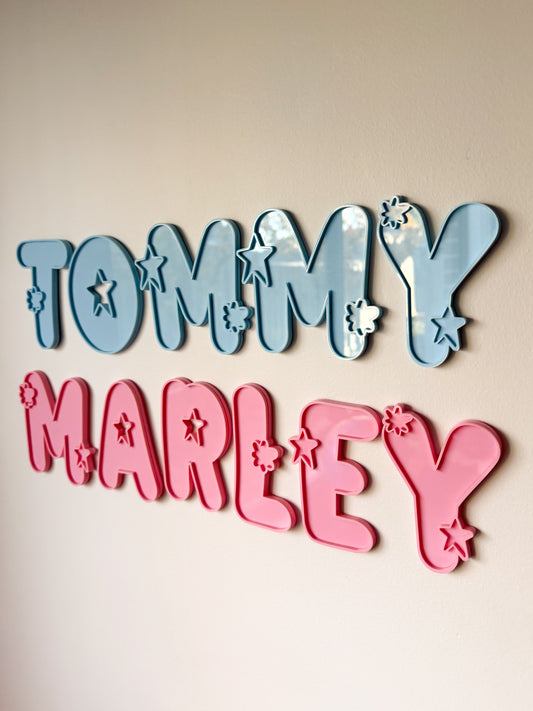 Kids "PLAY" Starburst Letters - Individual Letter