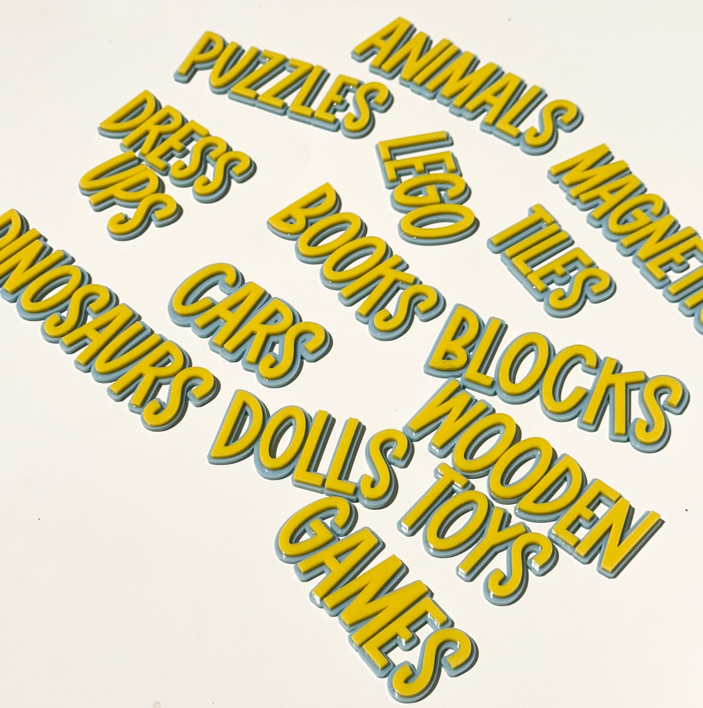 Kids toy storage labels