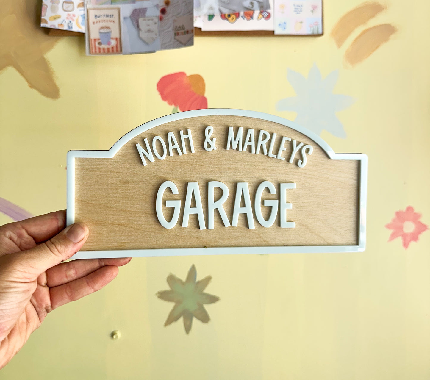 Personalised garage sign
