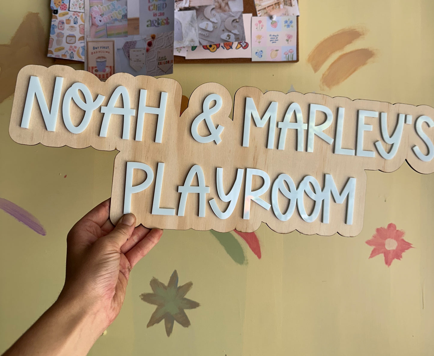 Personalised playroom sign