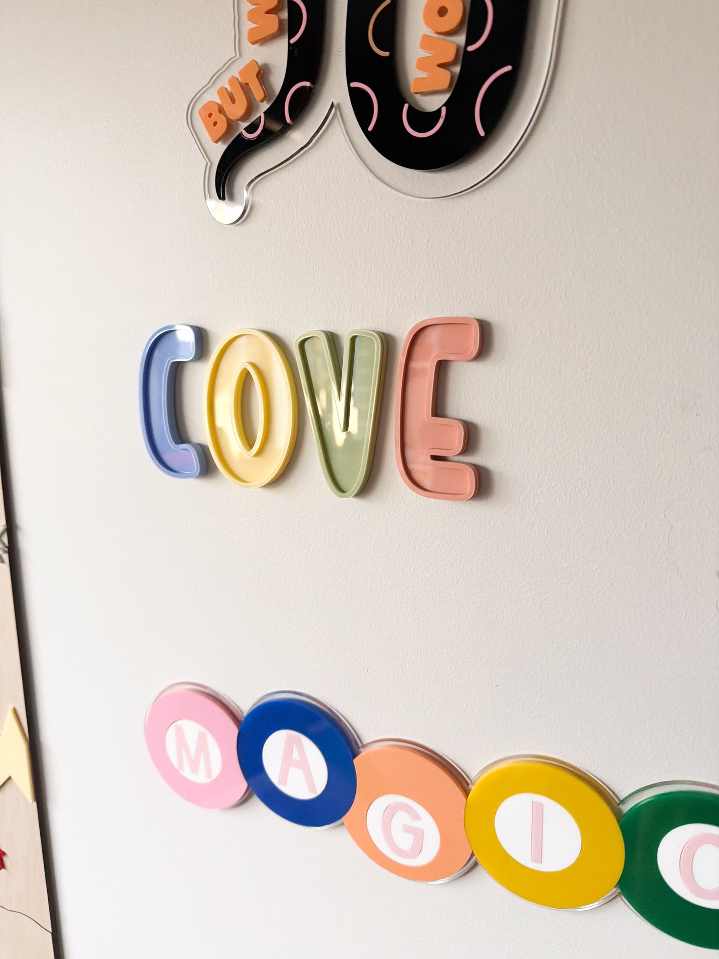 3D VINTAGE ACRYLIC BUBBLE LETTERS