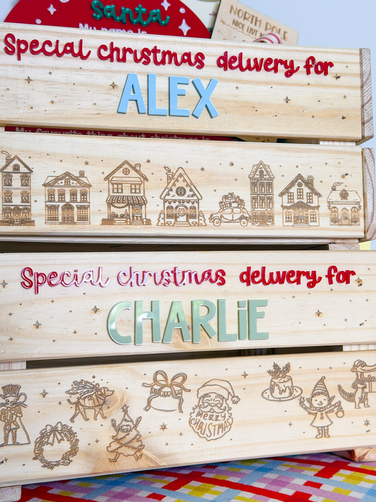 Personalised Christmas Crate