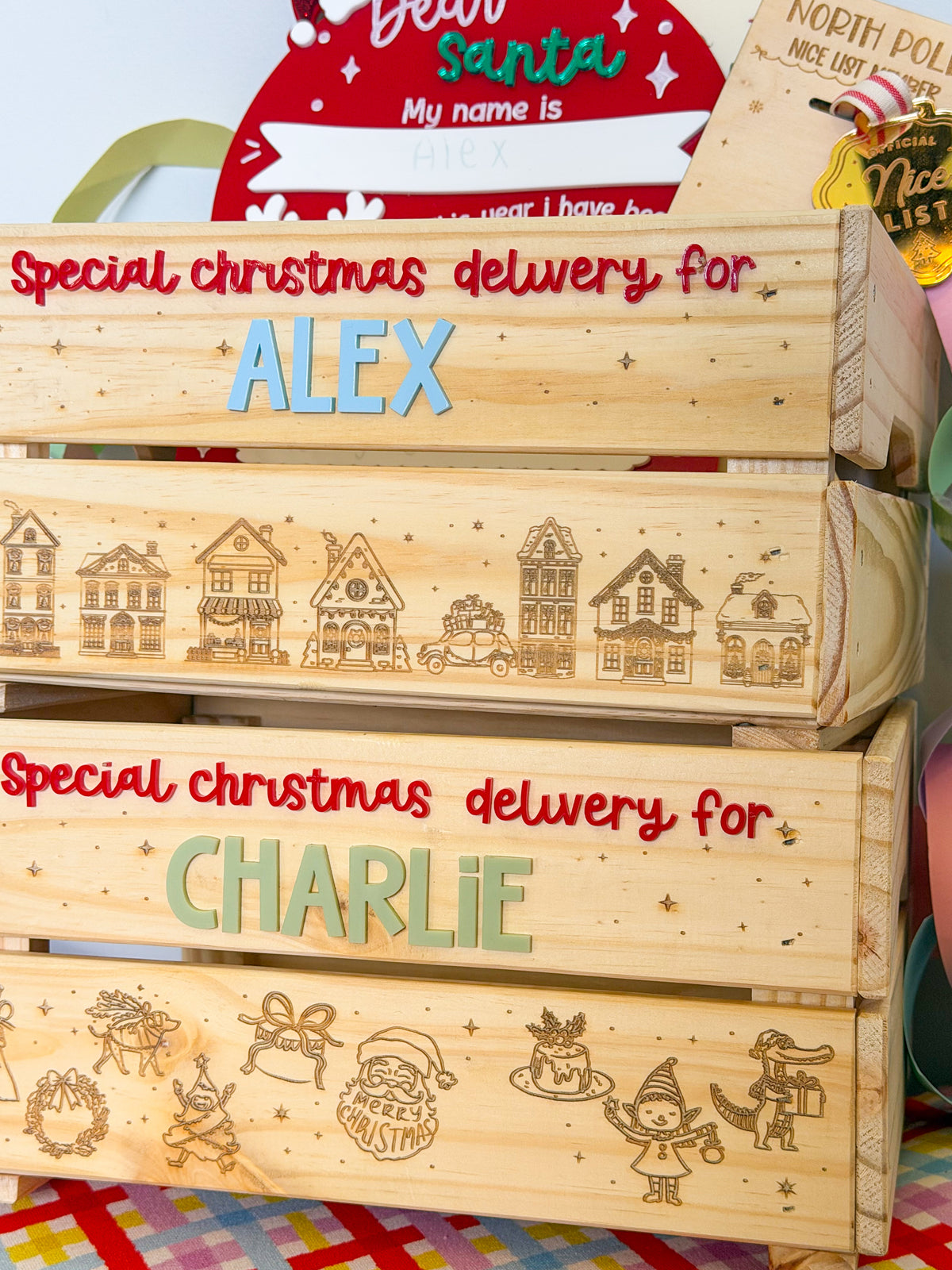 Personalised Christmas Crate