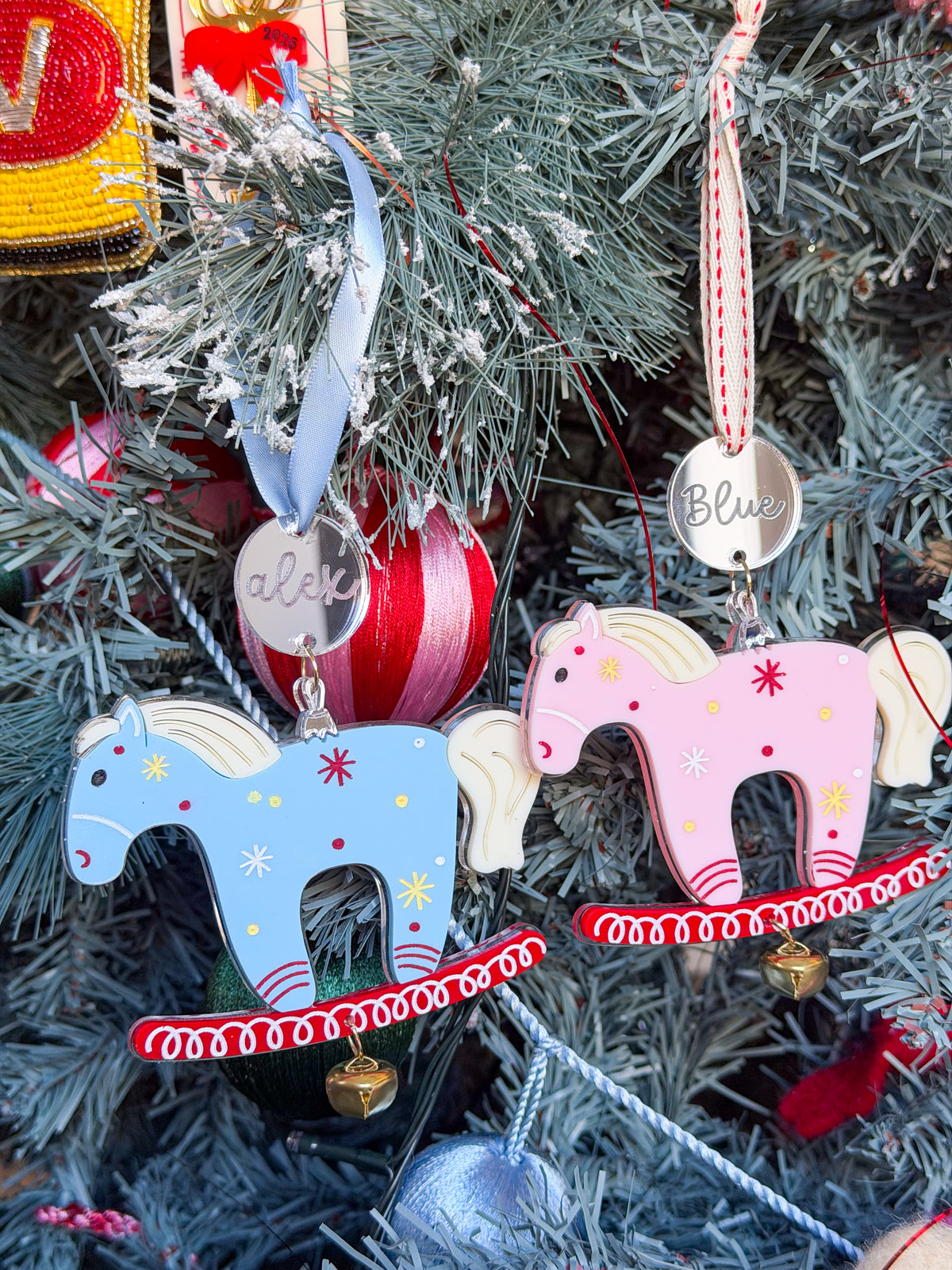 The Jingle & Rock Ornament – Personalised Rocking Horse