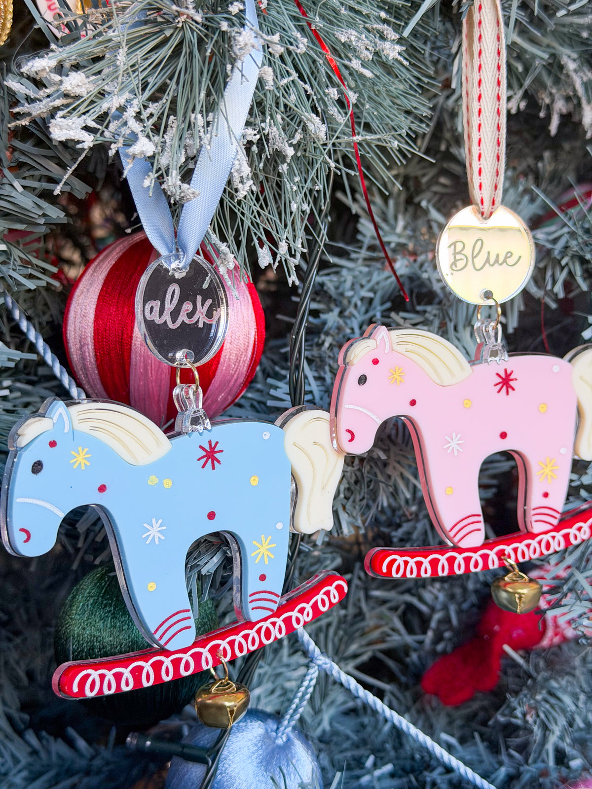 The Jingle & Rock Ornament – Personalised Rocking Horse
