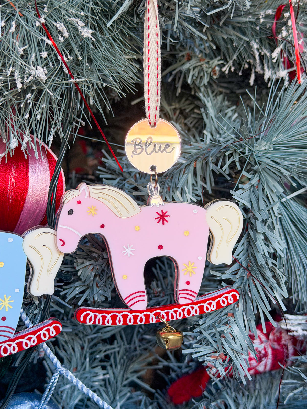 The Jingle & Rock Ornament – Personalised Rocking Horse