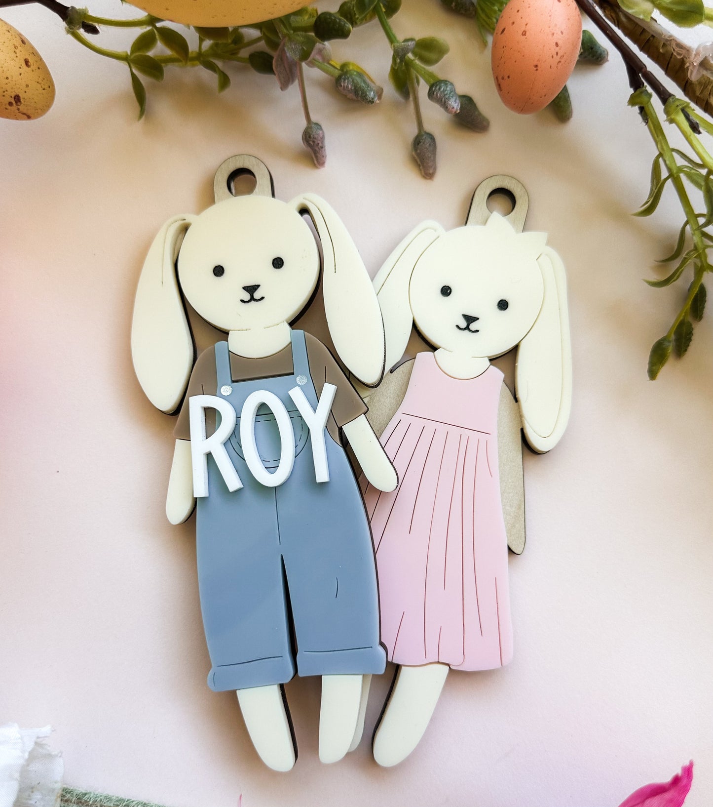 Personalised bunny tags