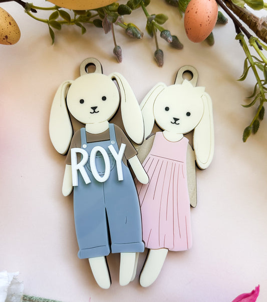 Personalised bunny tags