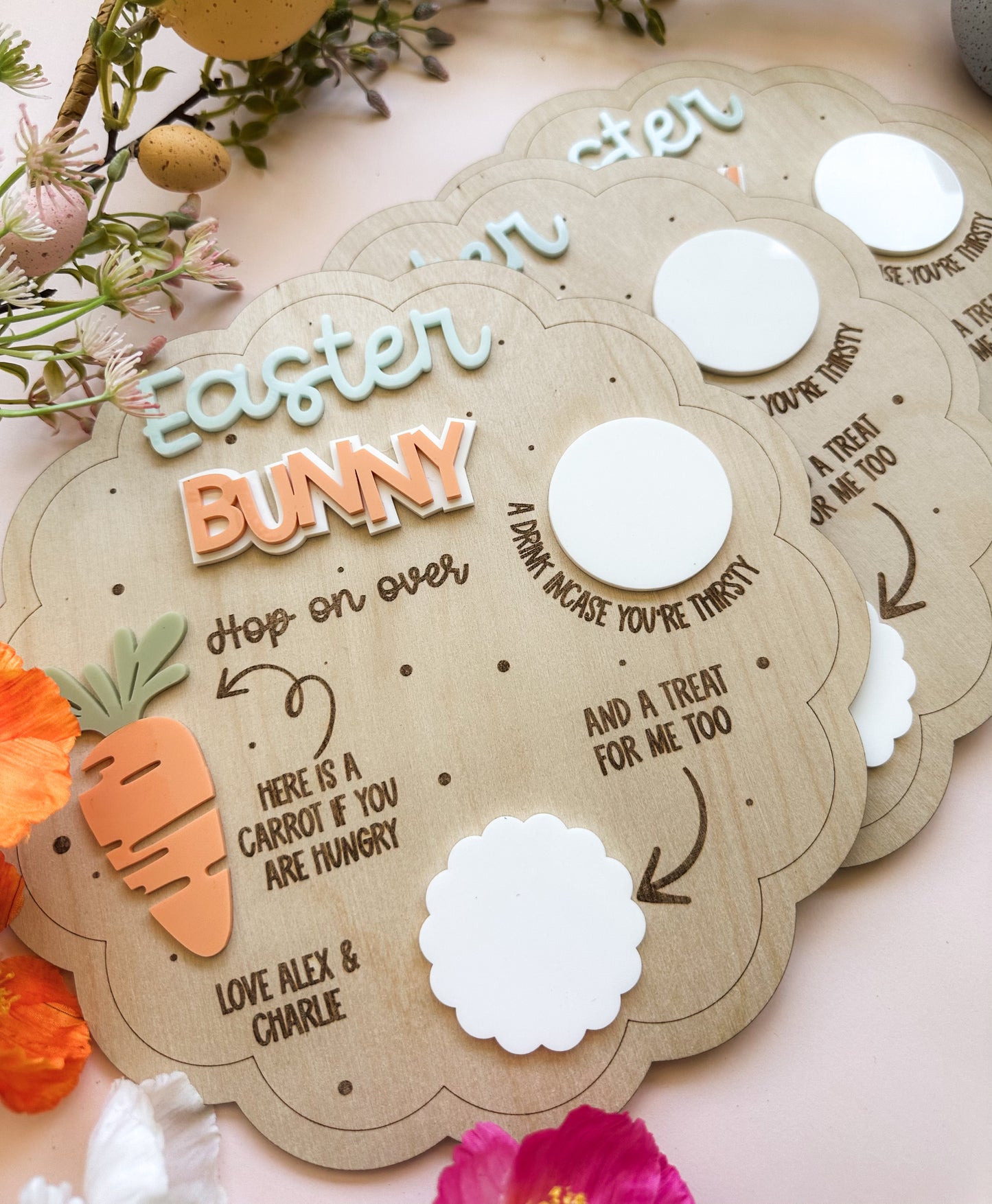 Personalised Easter treat tray