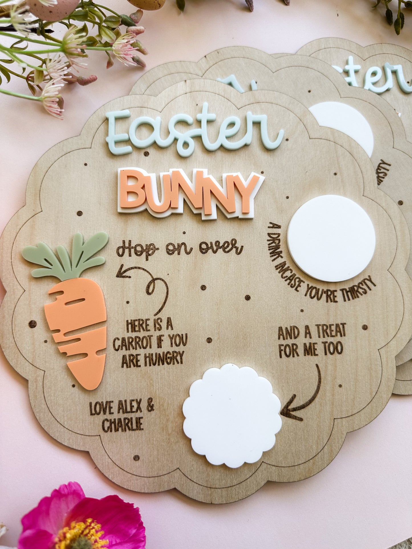 Personalised Easter treat tray