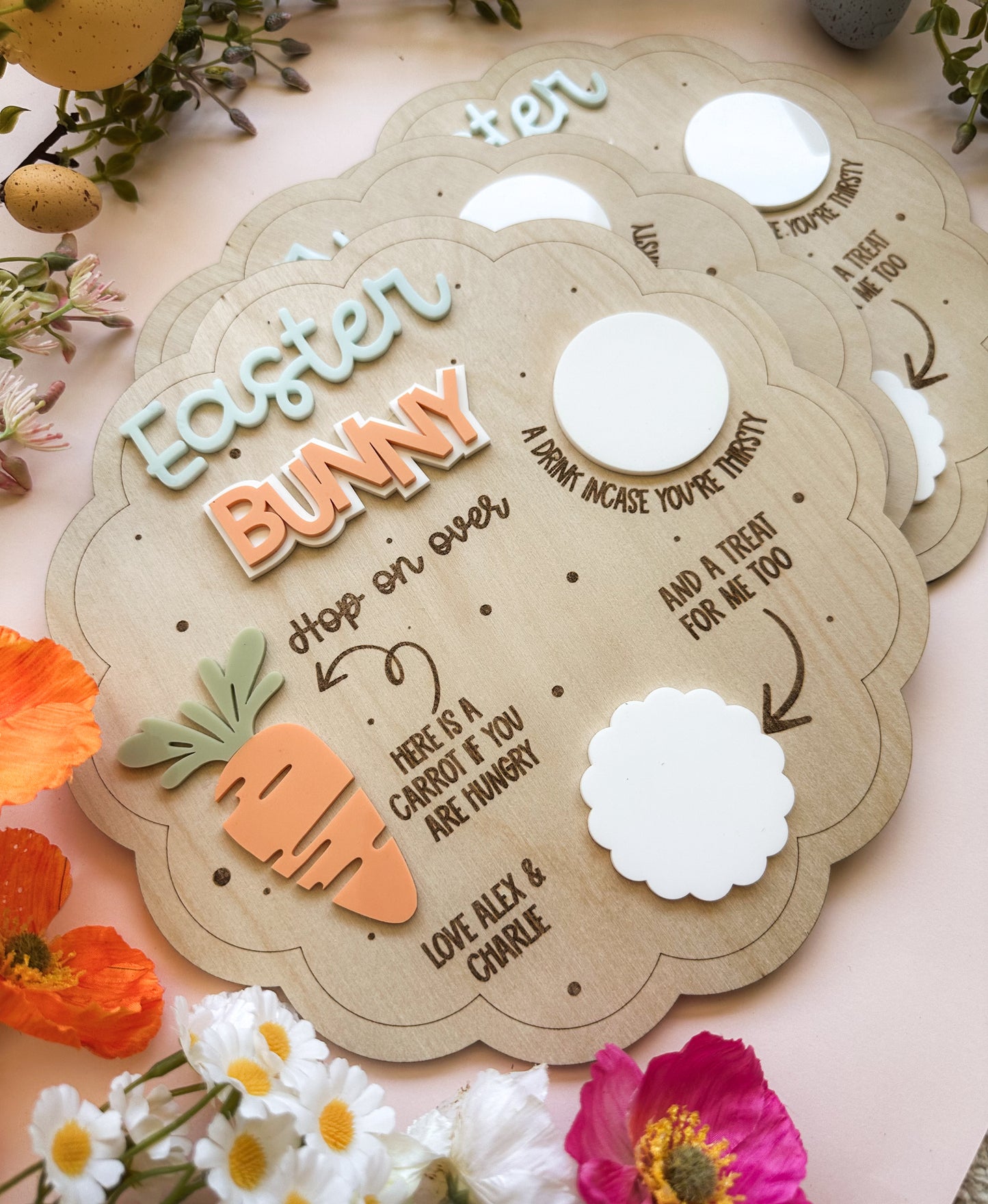 Personalised Easter treat tray
