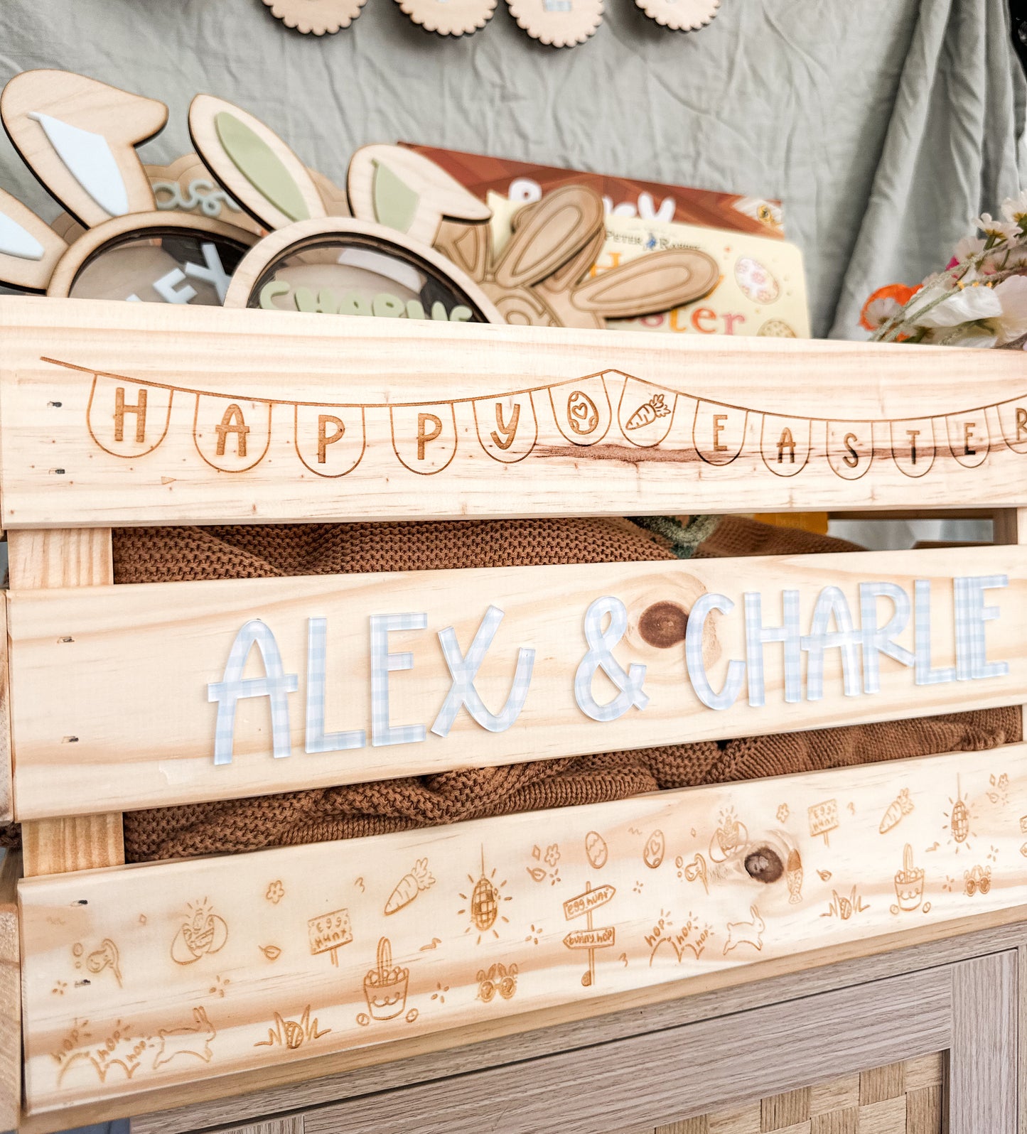 Personalised Easter crate | Family size