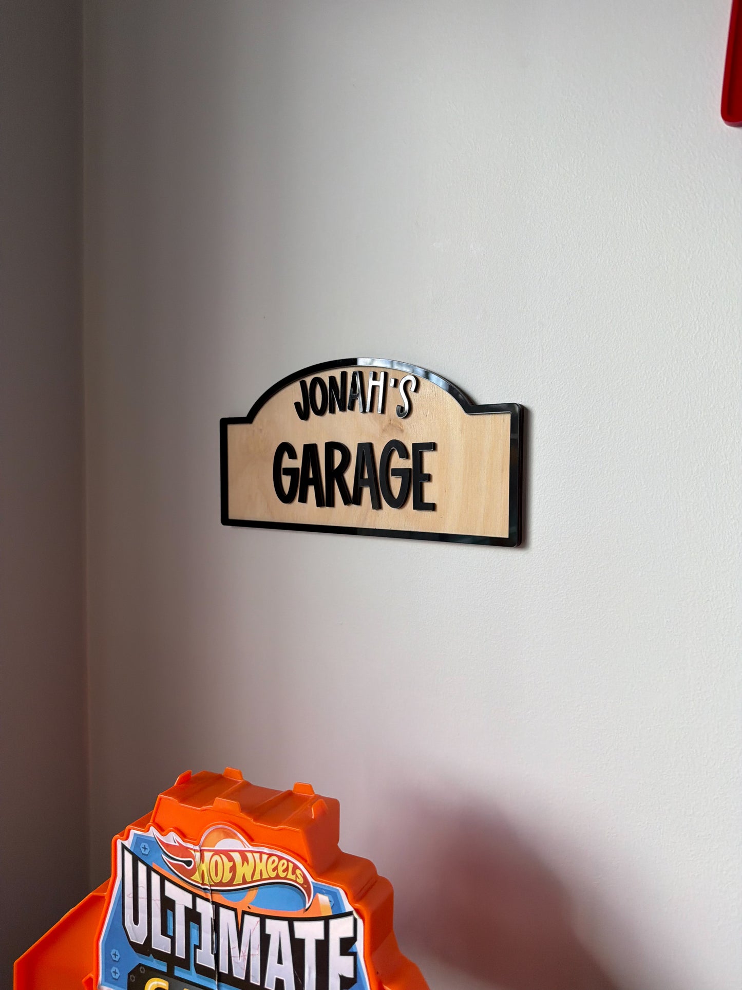 Personalised garage sign