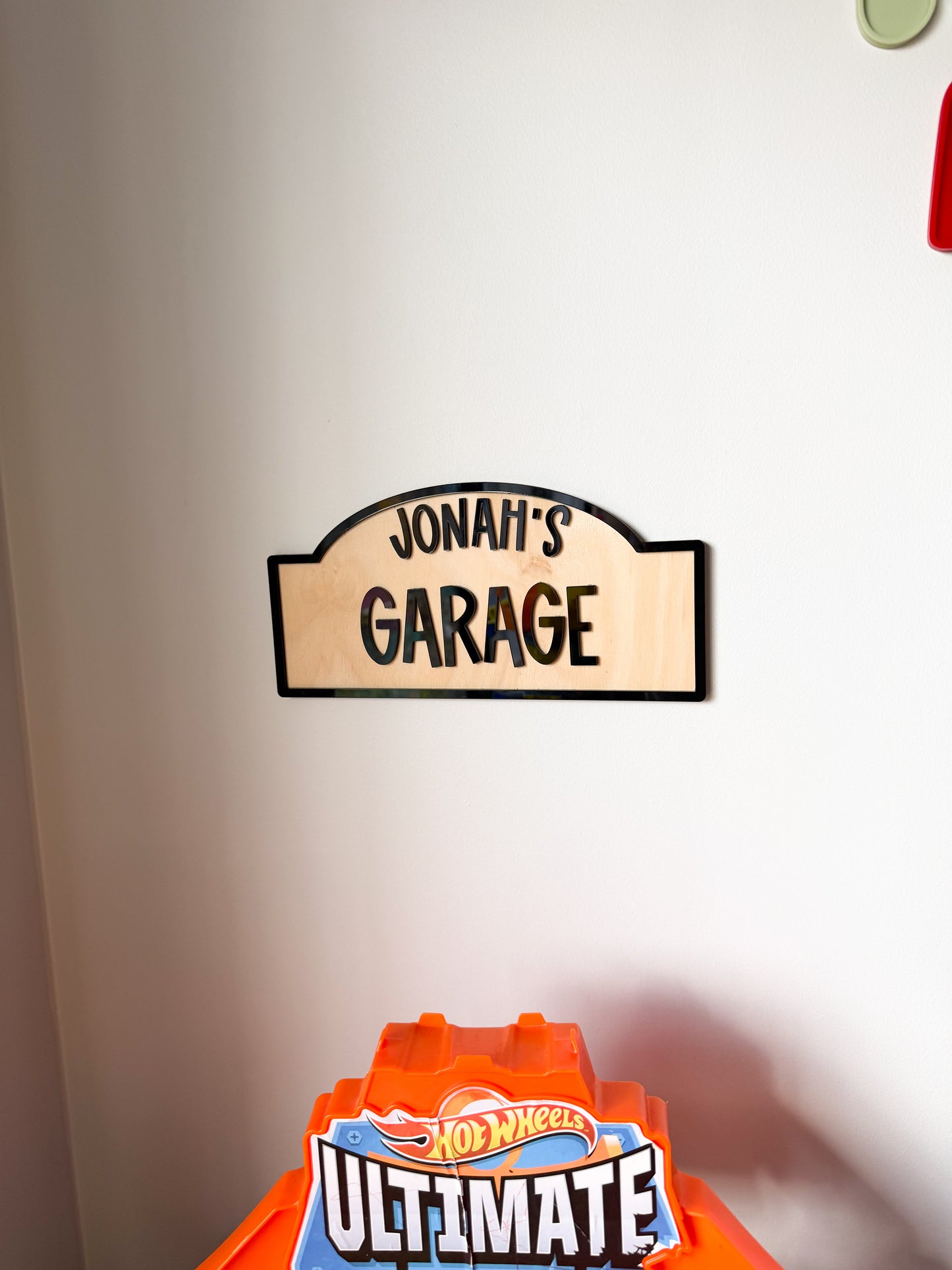 Personalised garage sign
