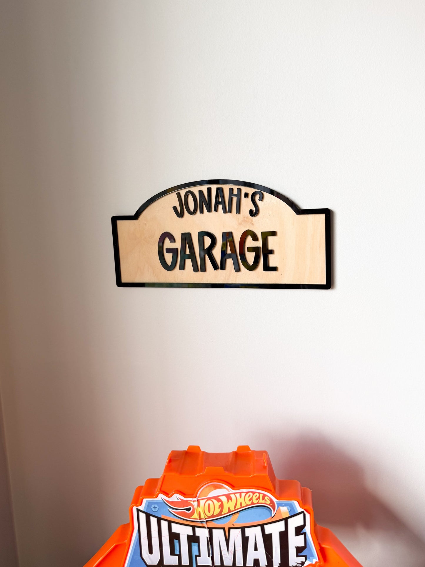 Personalised garage sign