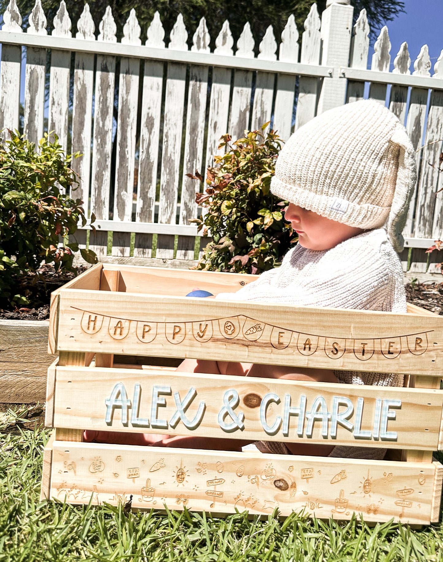 Personalised Easter crate | Family size