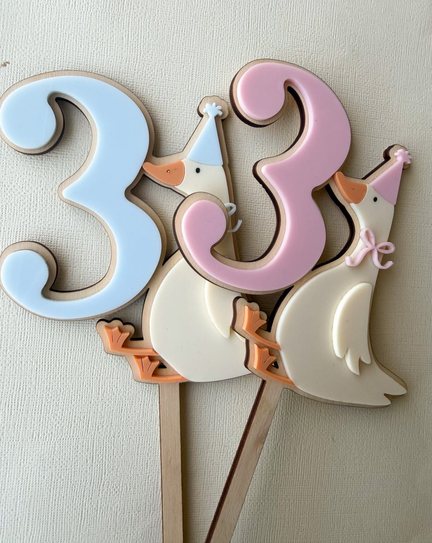 Goose cake topper