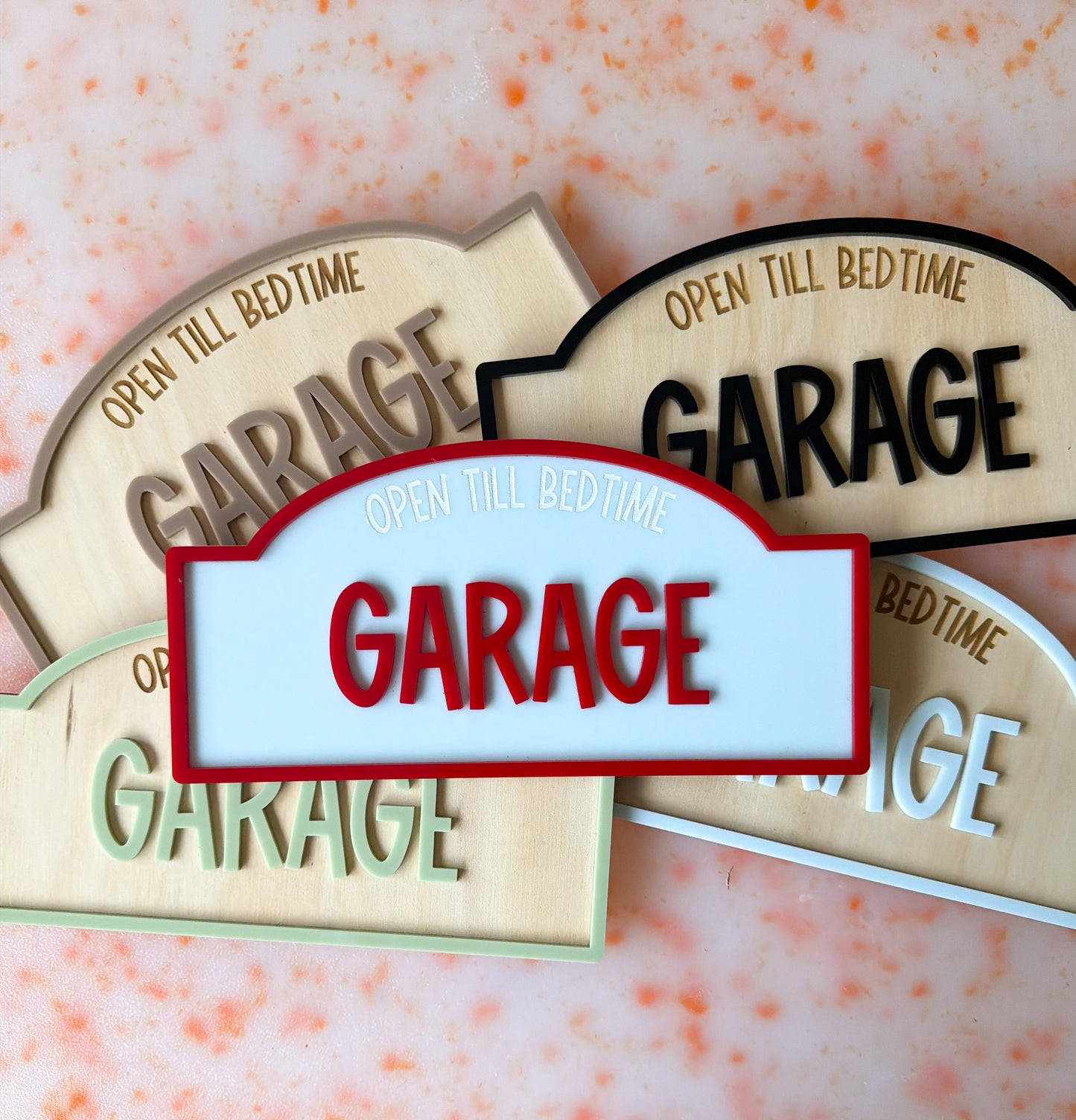 Personalised garage sign