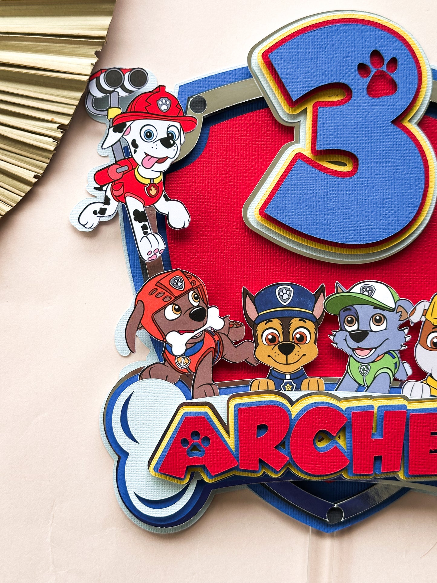 CUSTOM LARGE CAKE TOPPER