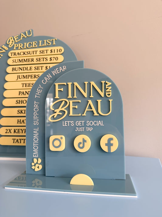 Luxe NFC Social Media Stand