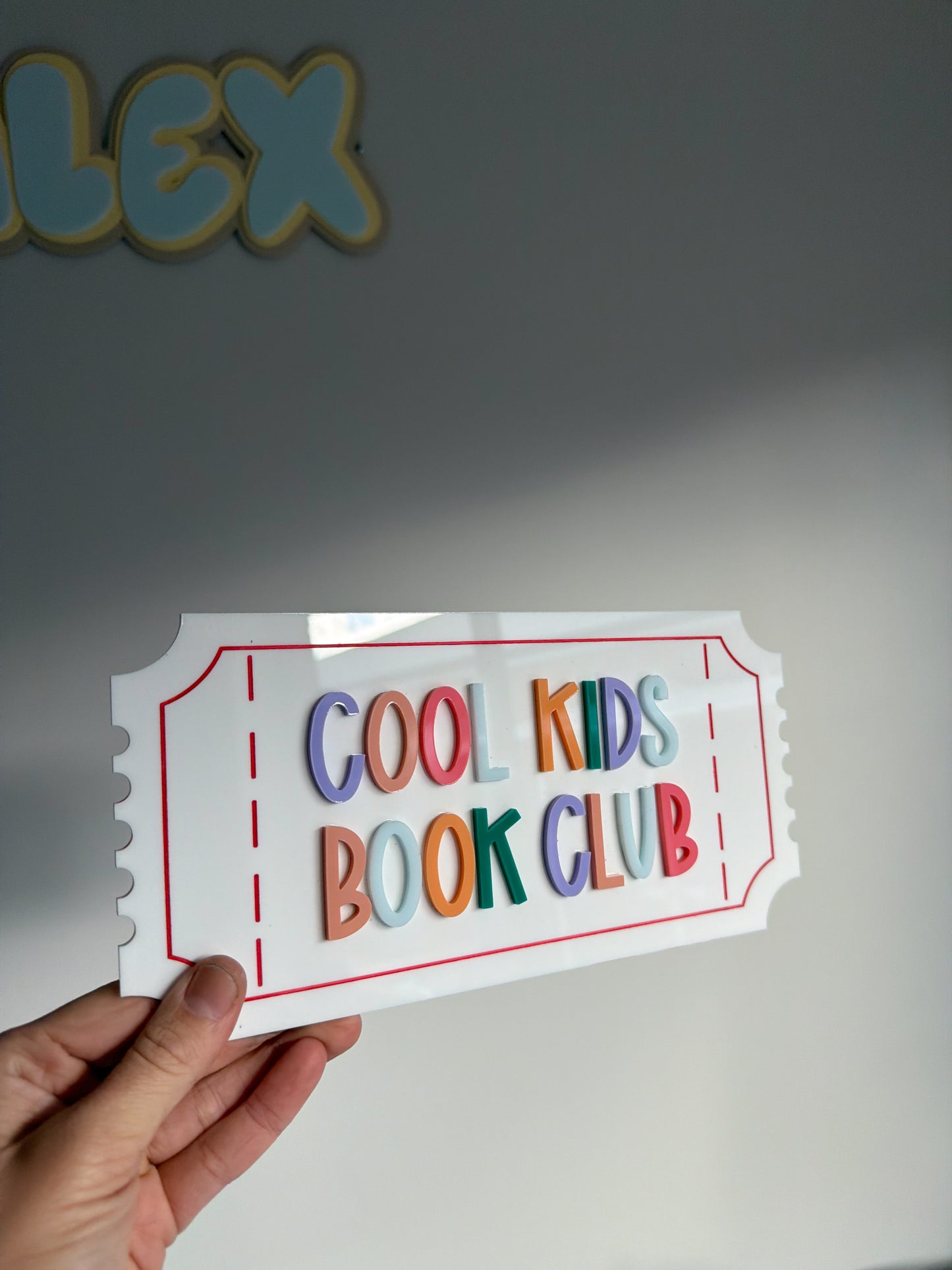 Cool kids book club sign