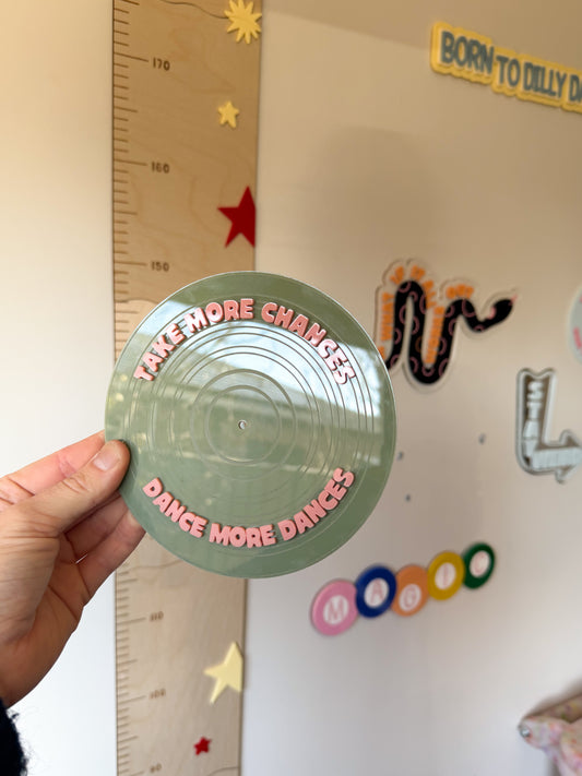 Retro Record Wall Sign