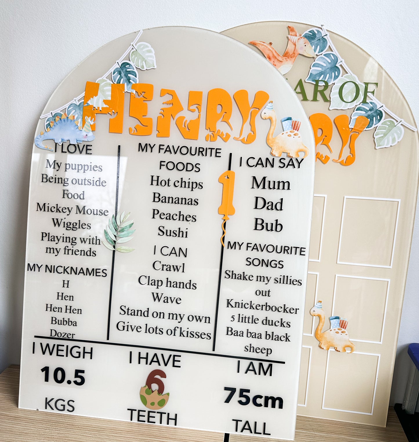 CUSTOM BIRTHDAY BOARD