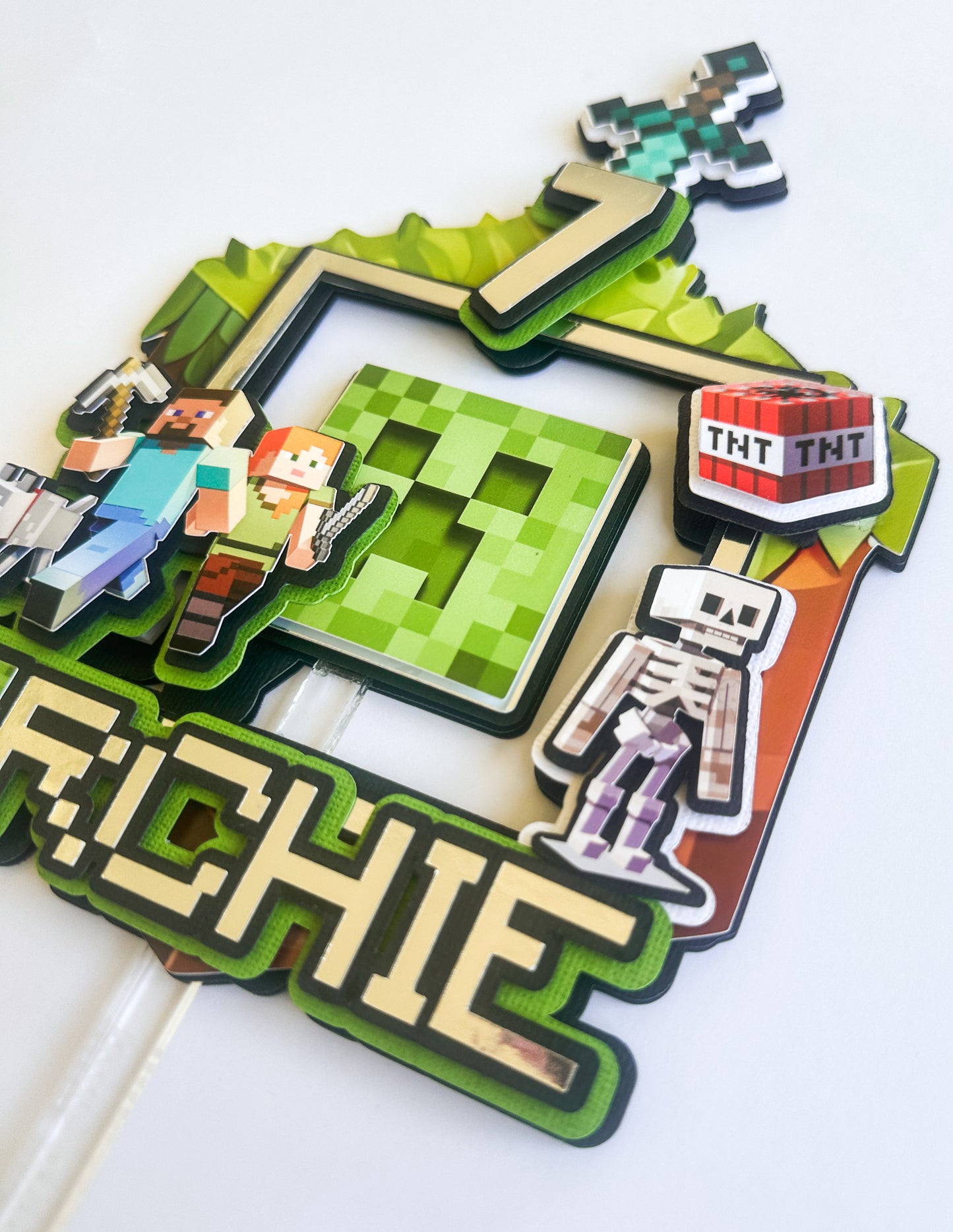 CUSTOM LARGE CAKE TOPPER