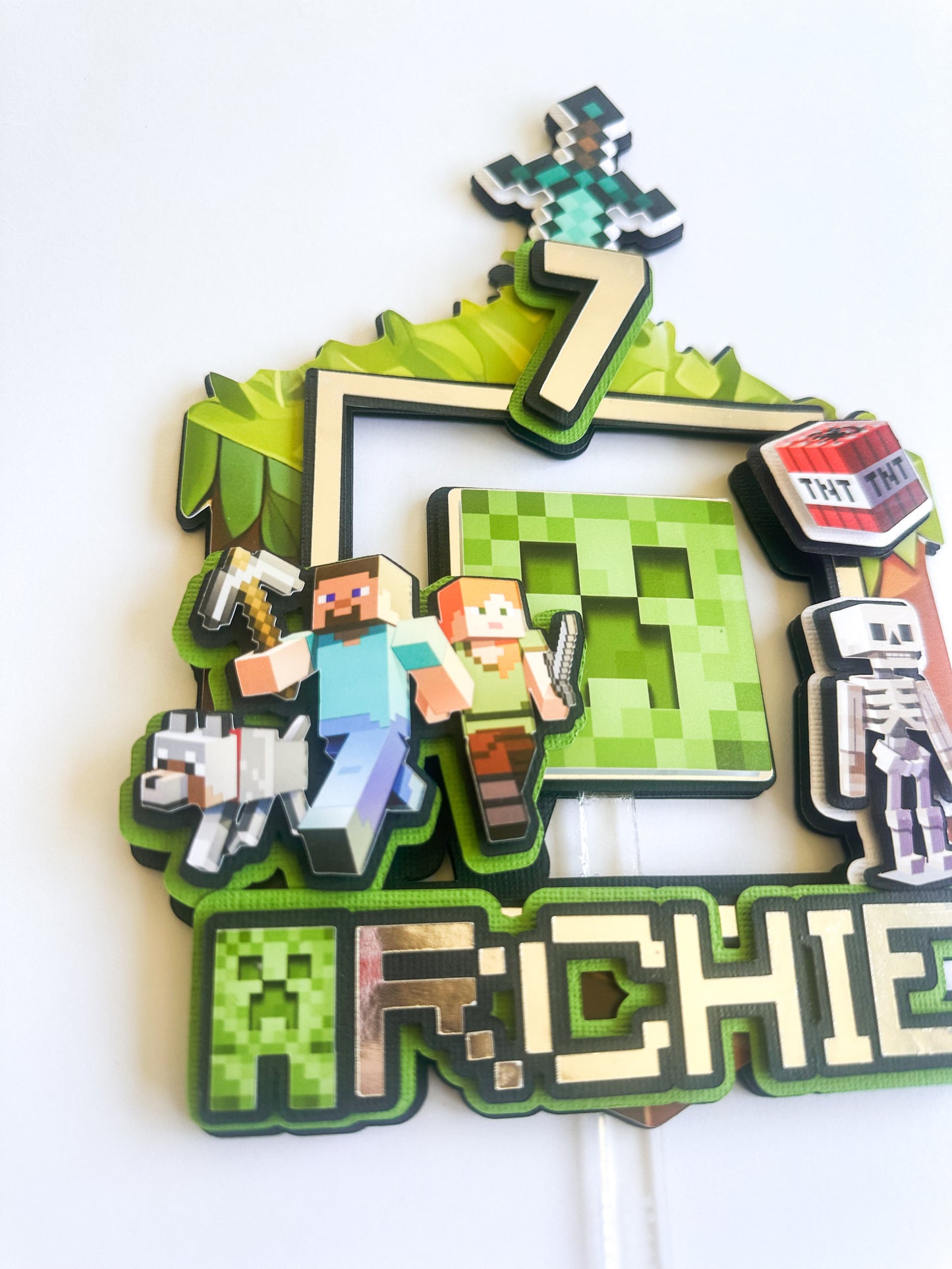 CUSTOM LARGE CAKE TOPPER