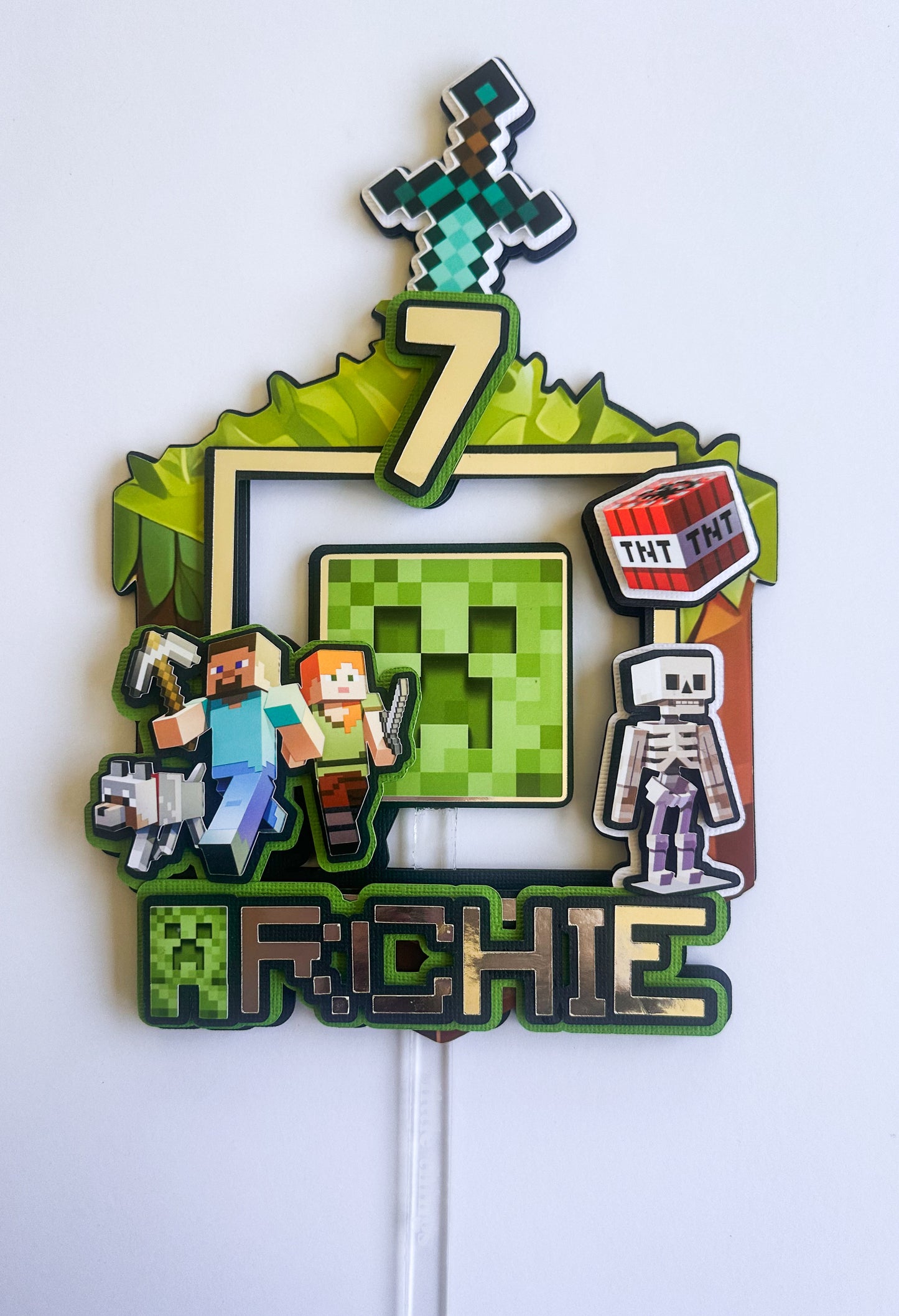 CUSTOM LARGE CAKE TOPPER