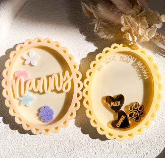 Shaker keepsake magnets