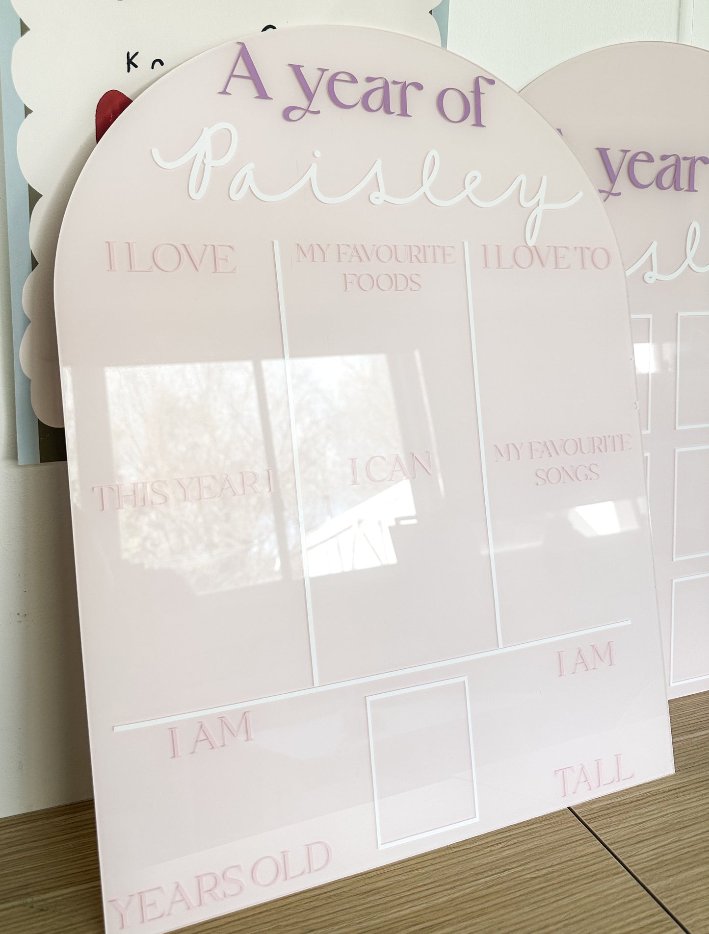 CUSTOM BIRTHDAY BOARD