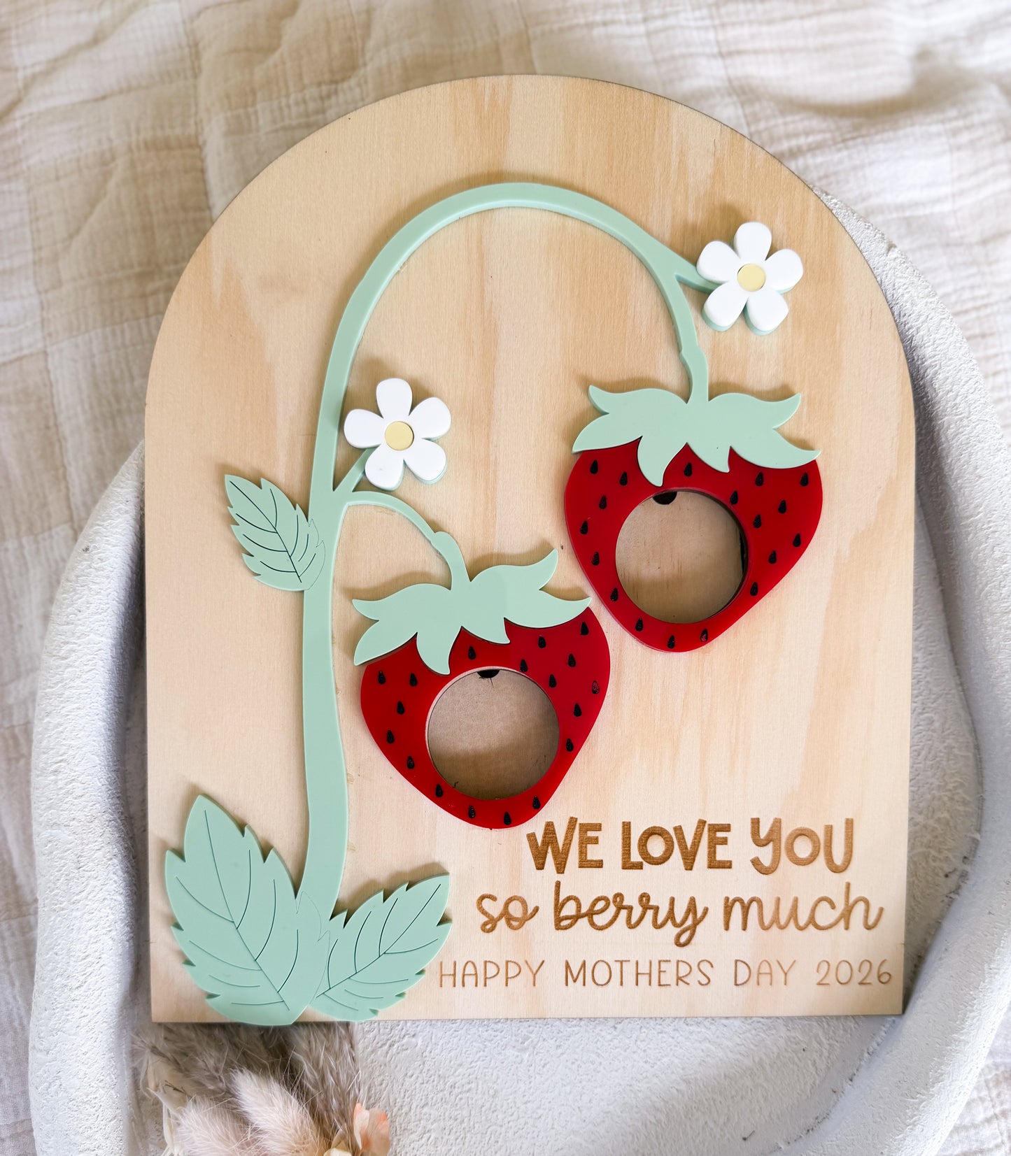 Strawberry photo frame