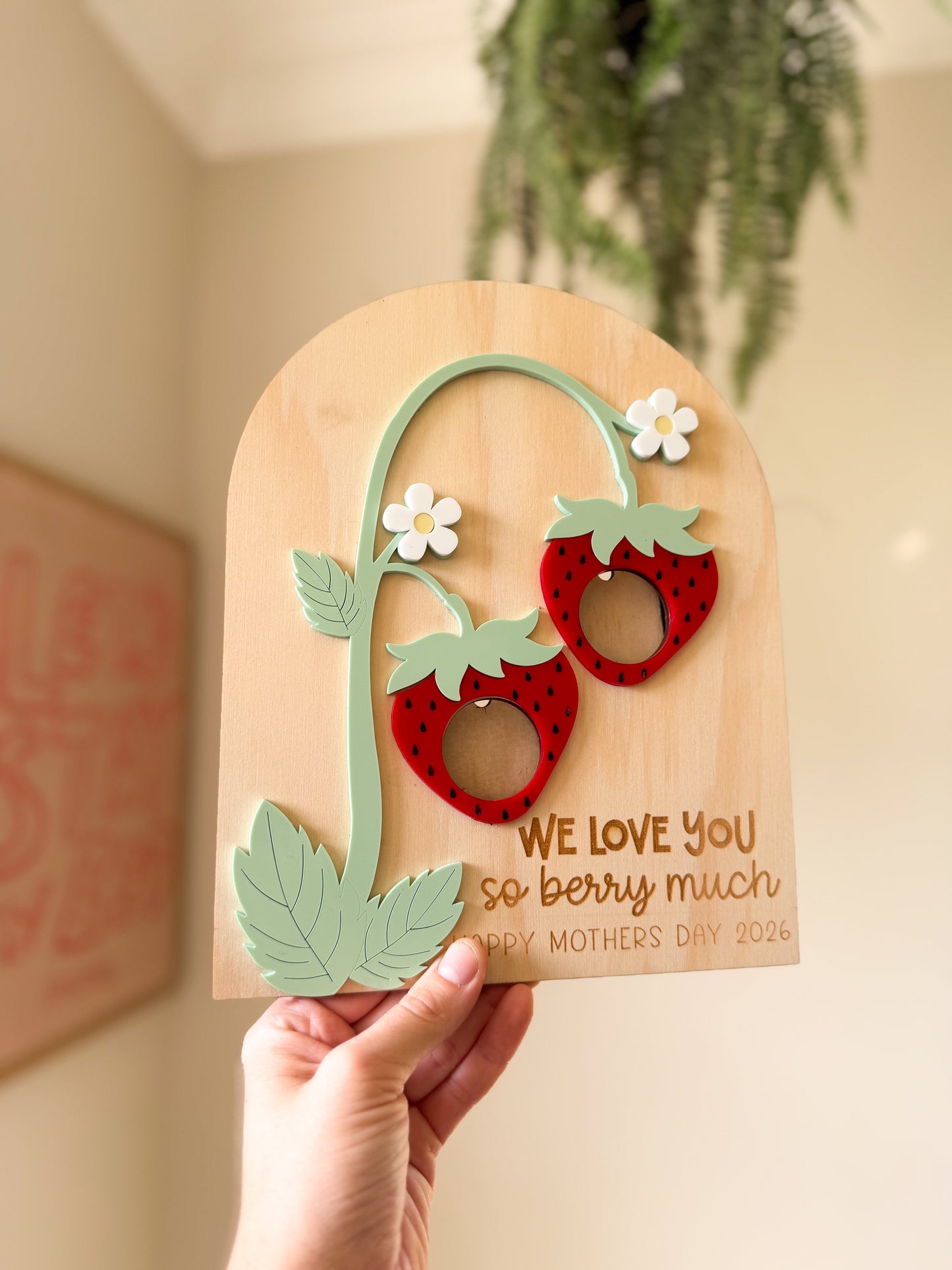 Strawberry photo frame