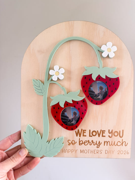 Strawberry photo frame
