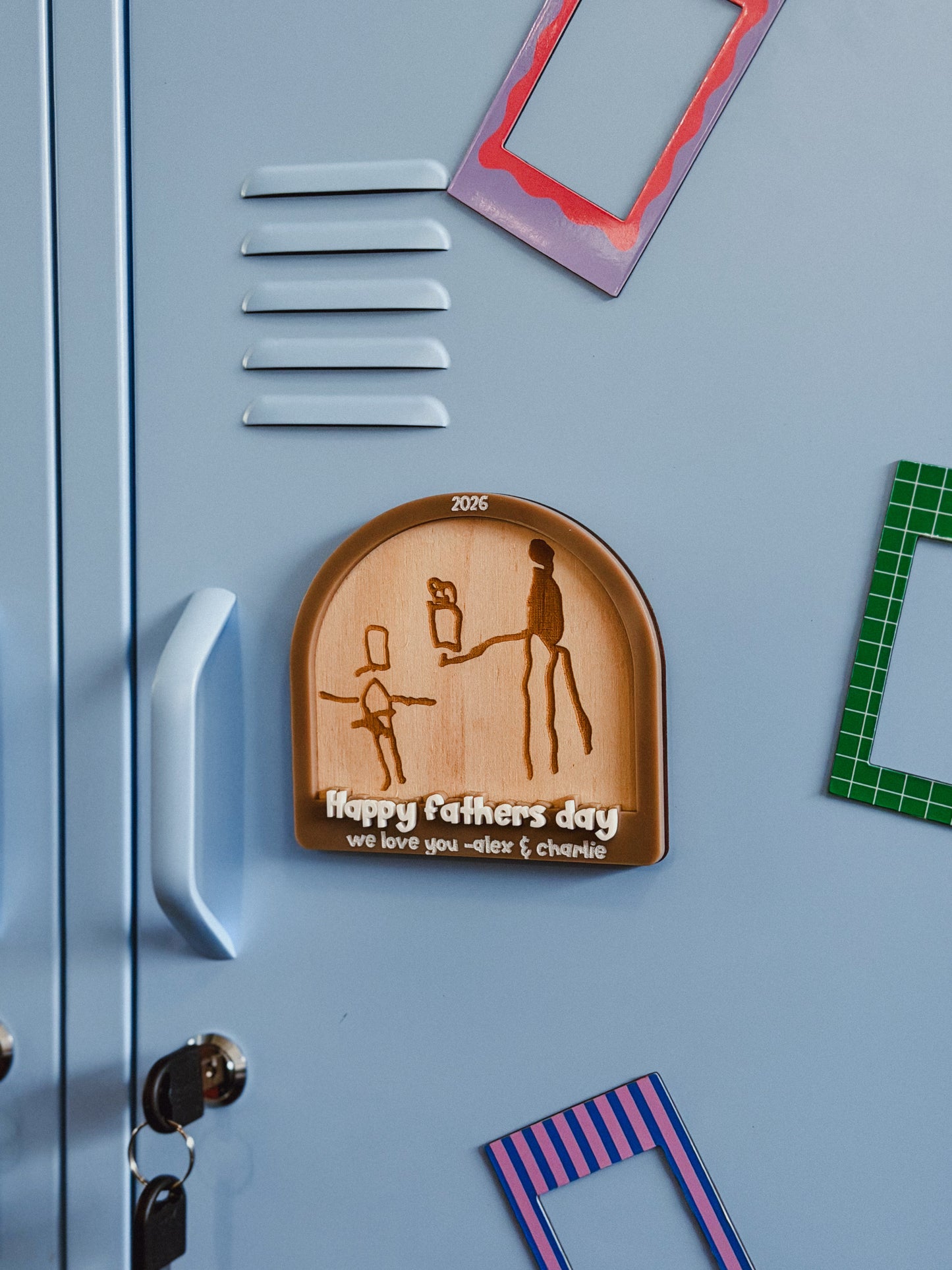 Kids Drawing Engraved Magnet