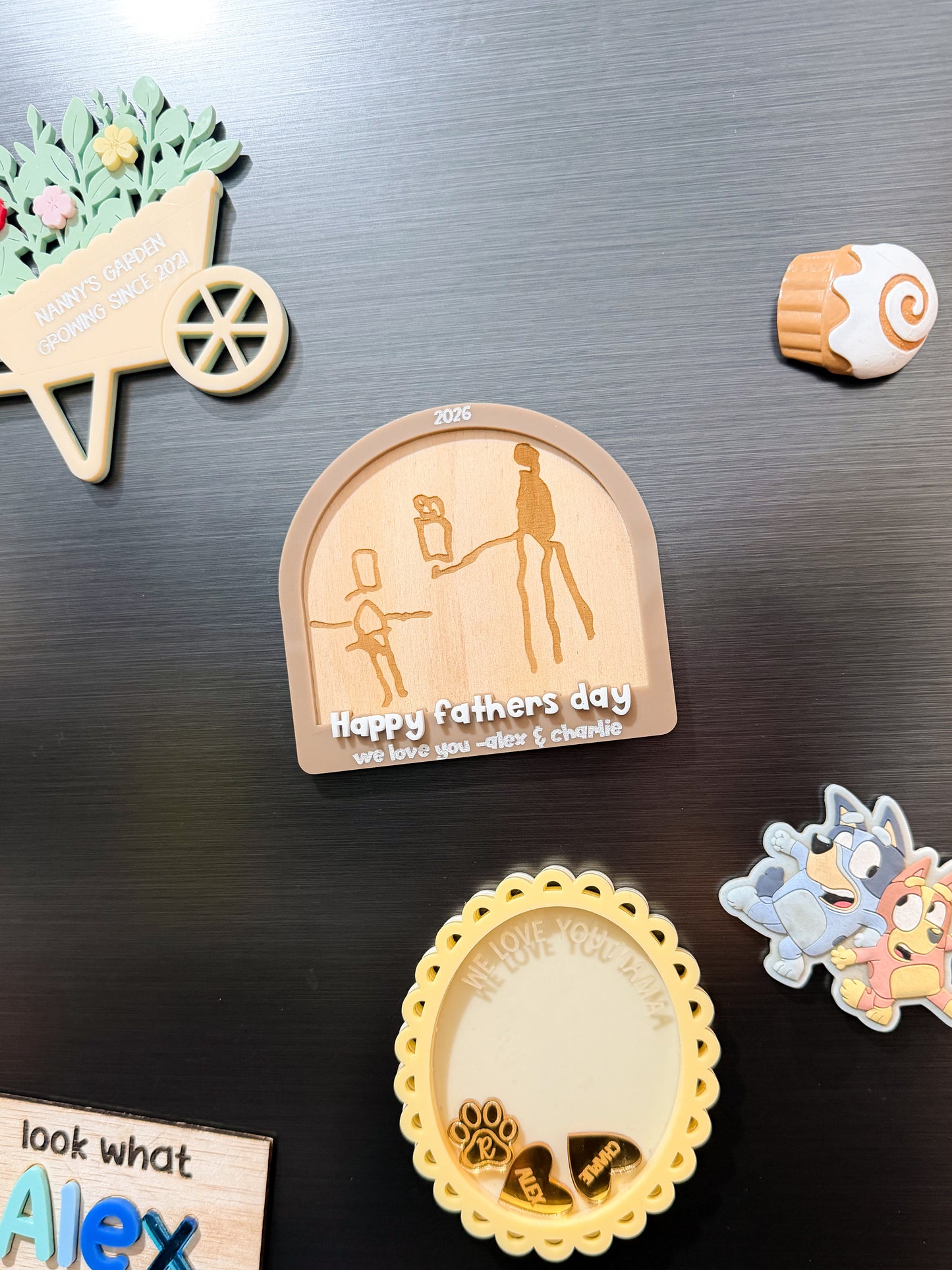 Kids Drawing Engraved Magnet