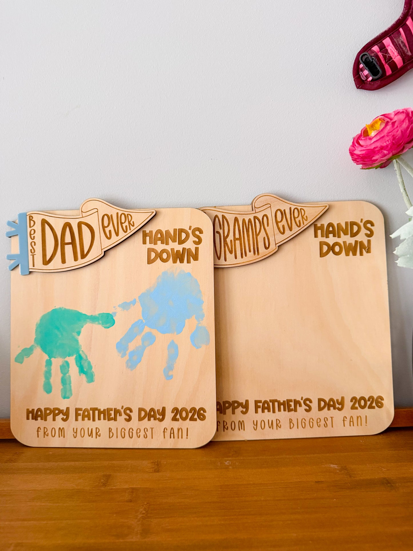 Dad’s Biggest Fan Handprint Board