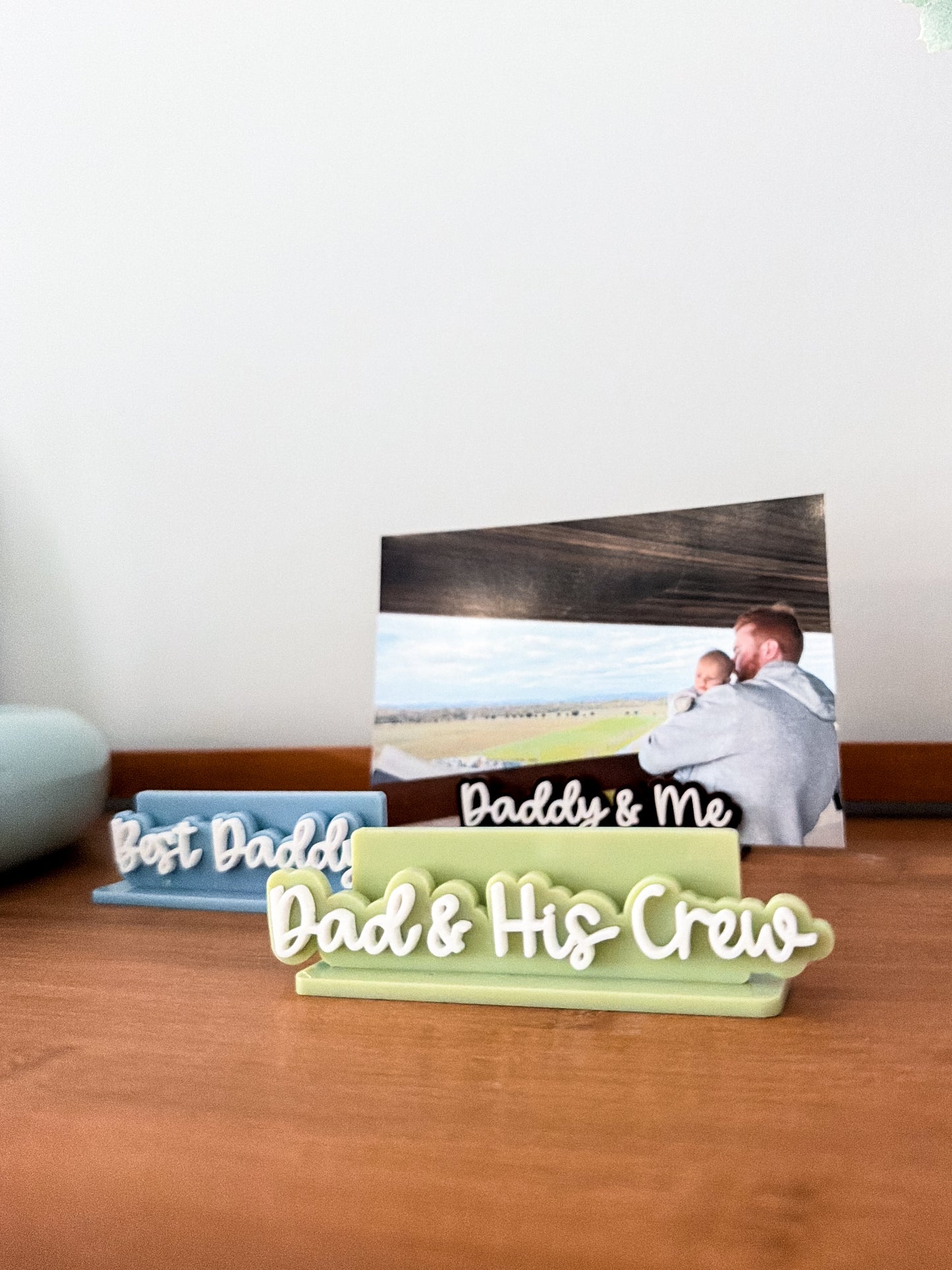 Fathers Day freestanding photo holder