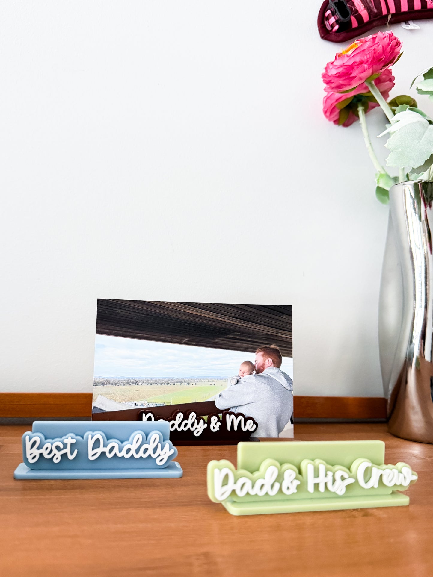 Fathers Day freestanding photo holder