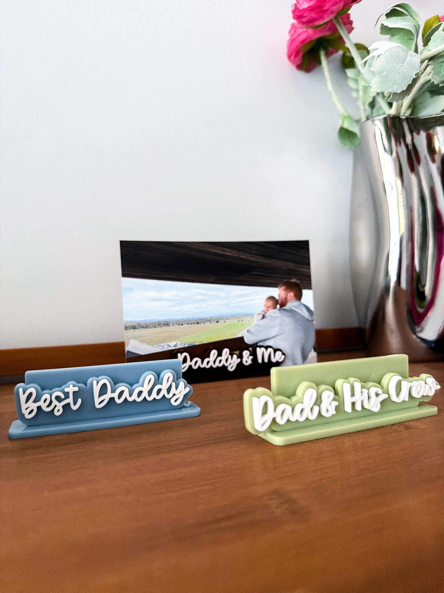 Fathers Day freestanding photo holder